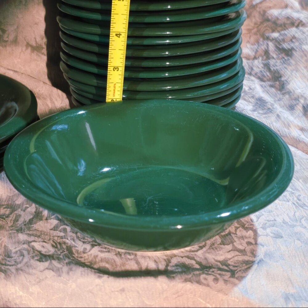 Vintage Newcor Bravo Hunter Green 7" Coupe Cereal Bowl - Replacement Piece